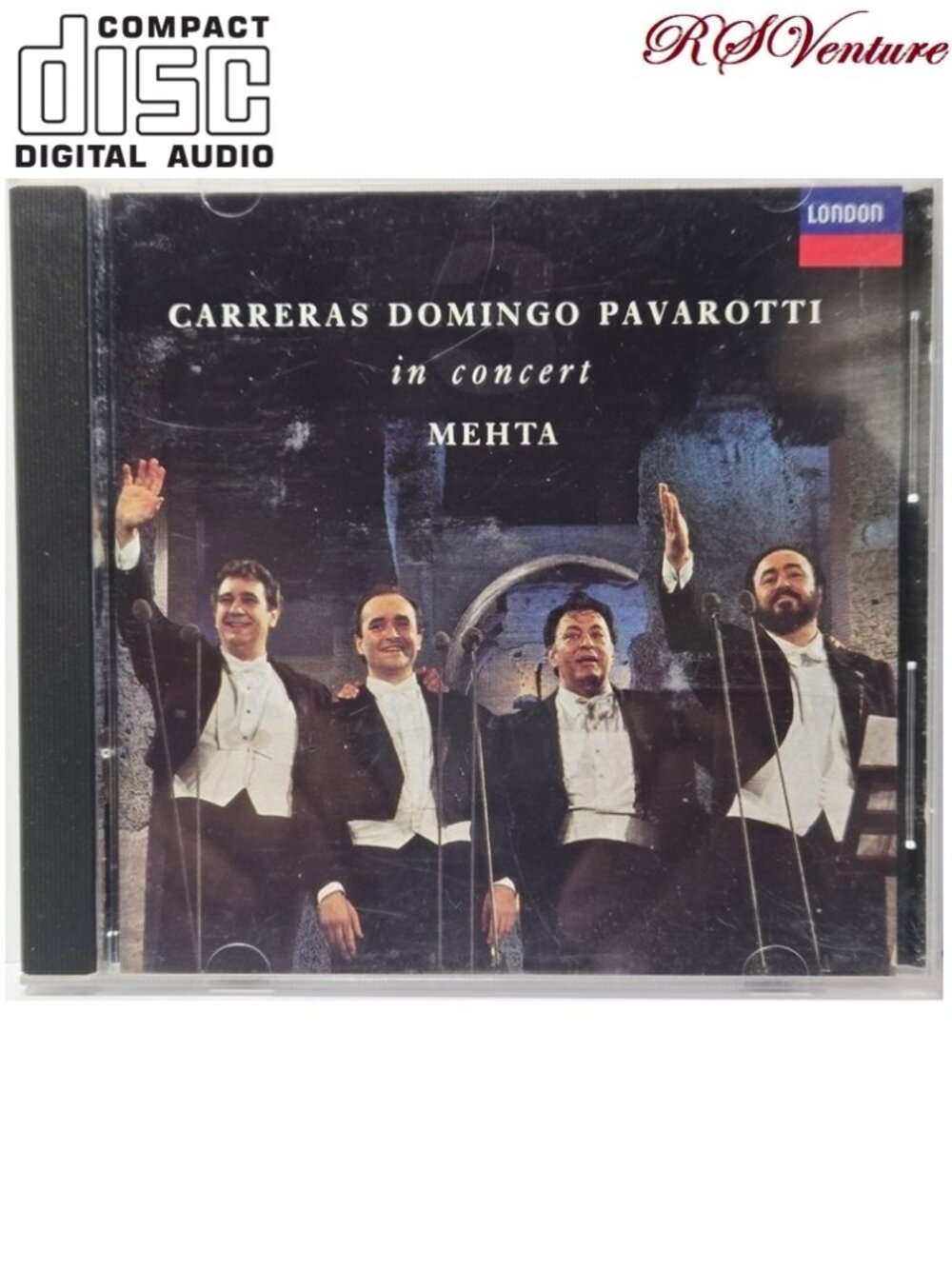Vintage CD Carreras*, Domingo*, Pavarotti*, Mehta* ‎– In Concert